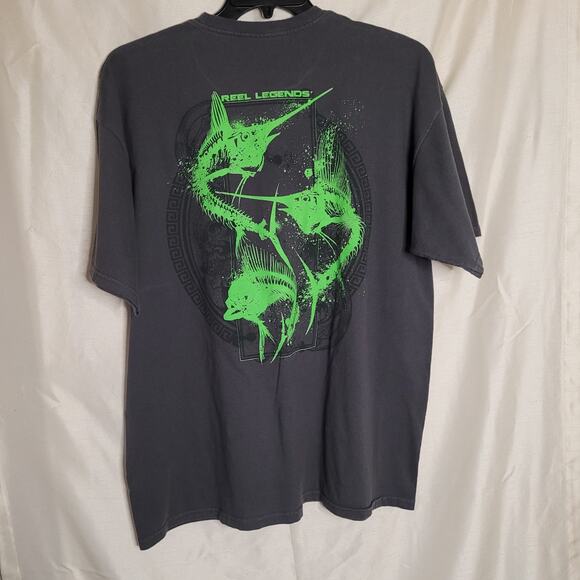 Reel Legends Green Design Shirt - XL - Excellent Condition - Picture 8 of 13